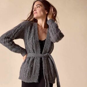 St. Roche Cora Cardigan - Dark Heather Grey NWT